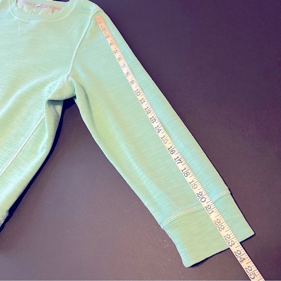 TOMMY BAHAMA Tobago Bay Crewneck Sweatshirt Pima coton, aqua blue, size L - Picture 9 of 12